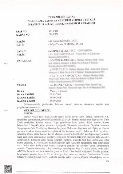 Mehmed Şevket Eygi, "Kanlı Pazar" yalanını atanları tazminata mahkum etmişti - 1