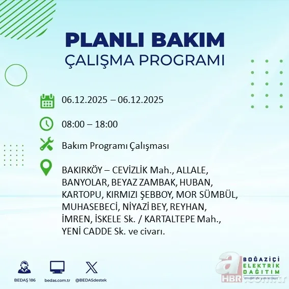 O ilçede yaşayanlar dikkat! 10 saatlik kesinti olacak: İşte BEDAŞ-AYEDAŞ güncel liste 6