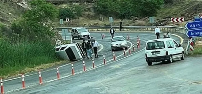 Elazığ’da trafik kazası: 1 yaralı