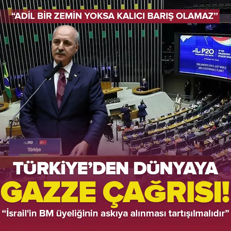 Kurtulmuştan dünyaya Gazze çağrısı!
