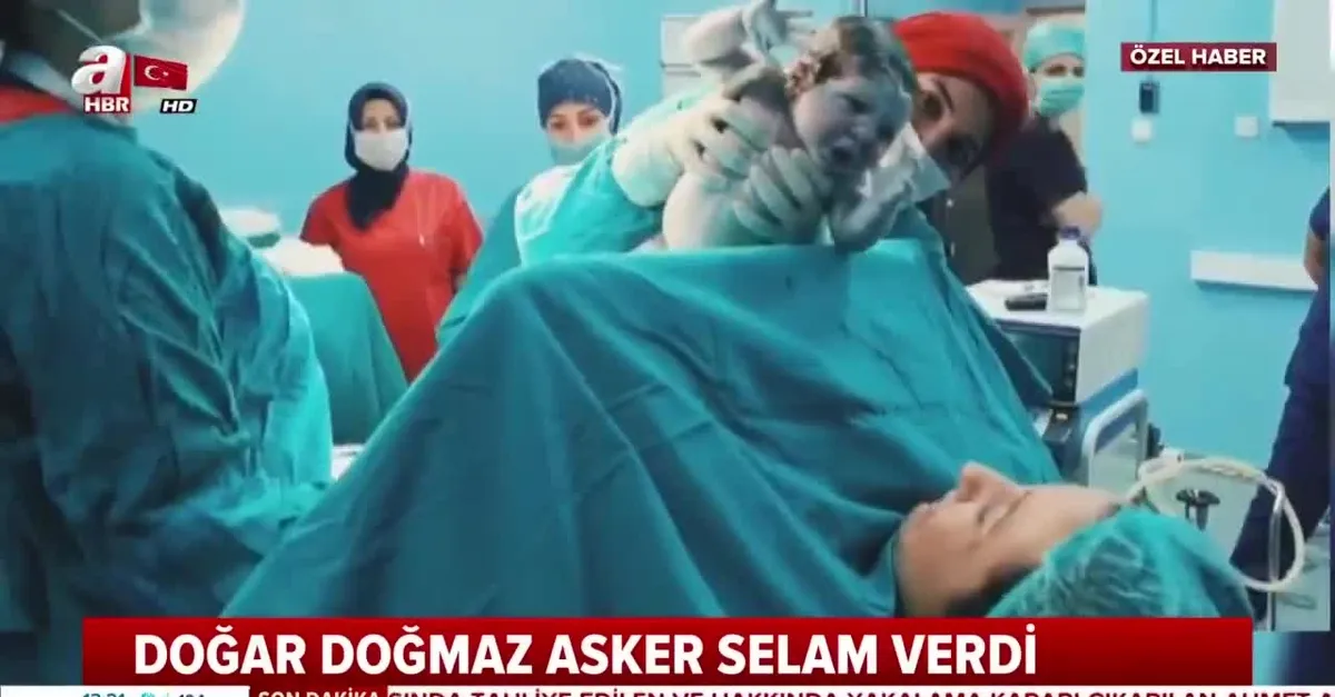 Aras bebek dünyaya geldi, Mehmetçiğe selam çaktı