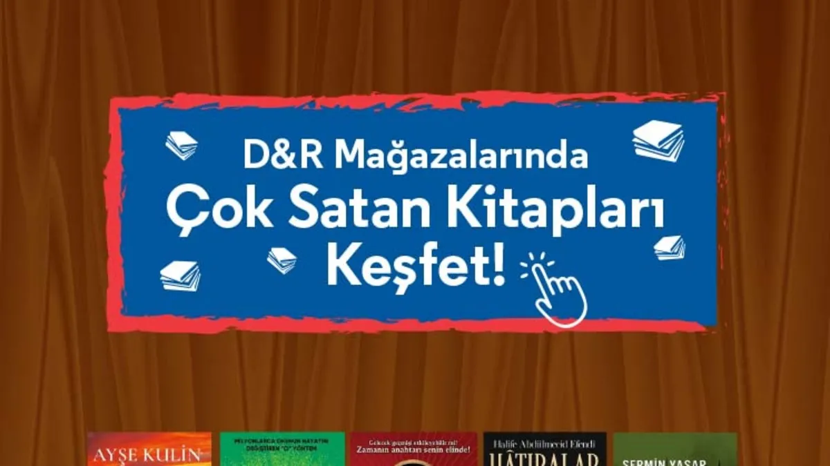 Damp;R mağazalarında çok satan kitaplar