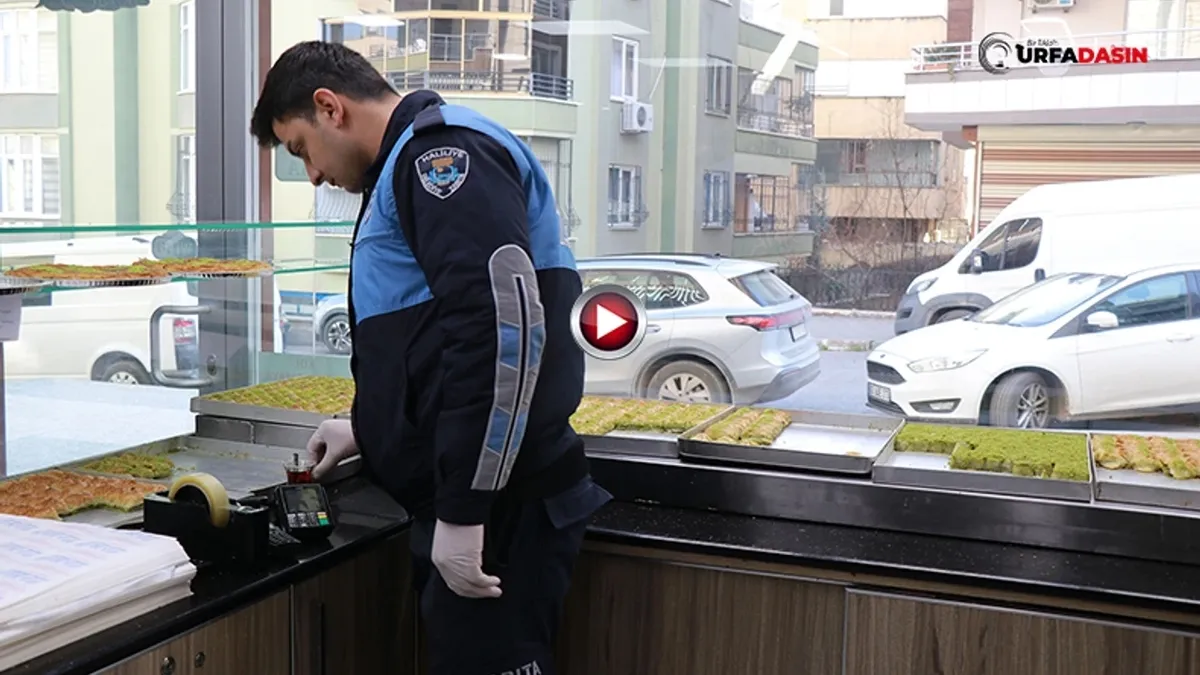 Zabıtadan tatlıcılara ramazan denetimi