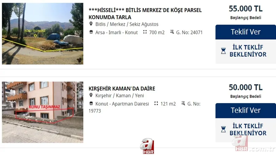 Bankalardan kapış kapış ucuz satılık evler! 55.000 - 130.000 - 175.000 TL'ye ev sahibi olmak mümkün! İş Bankası... 6