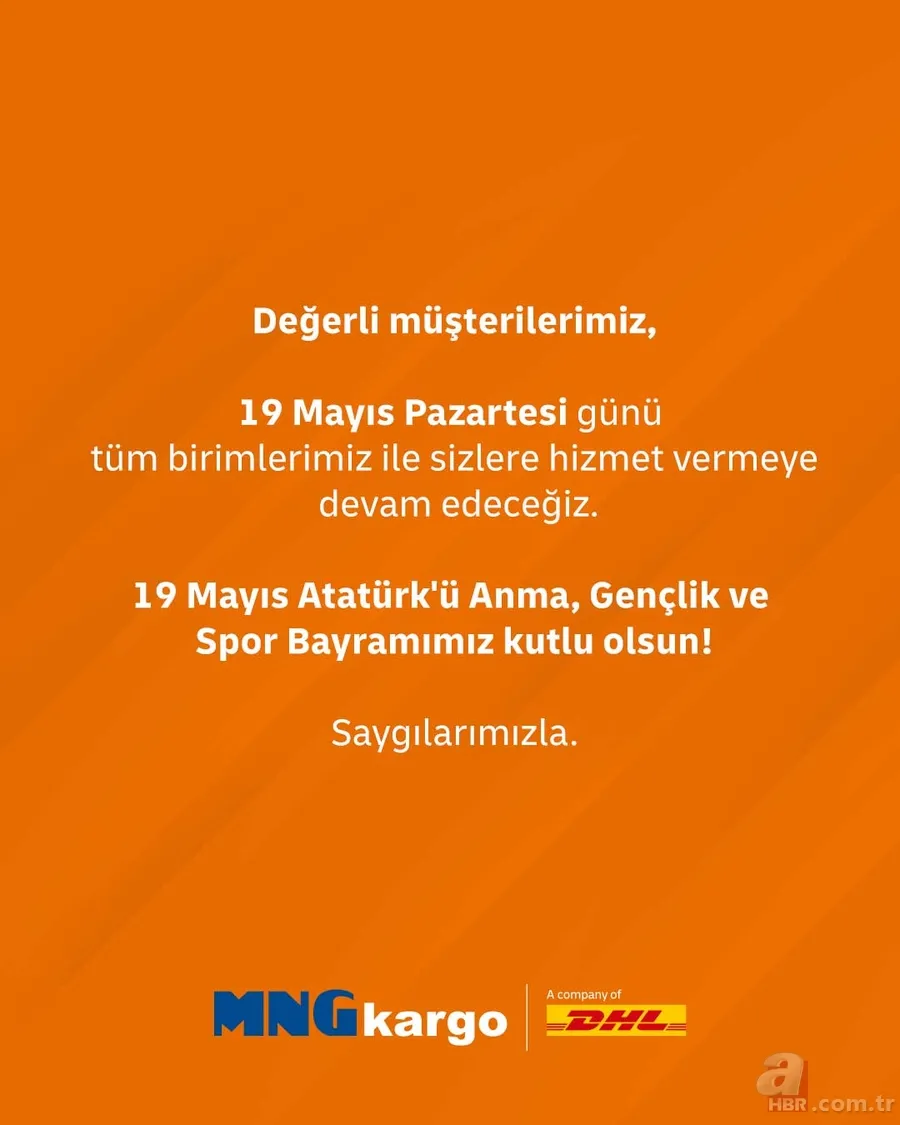 19 Mayıs kargolar çalışıyor mu? MNG, Yurtiçi, Aras, PTT ve Sürat dağıtım yapacak mı? Kargo firmaları açıkladı! 4