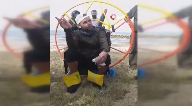 Rüzgara kapılan Türk paraşütçü Lübnan’a iniş yaptı! - 1