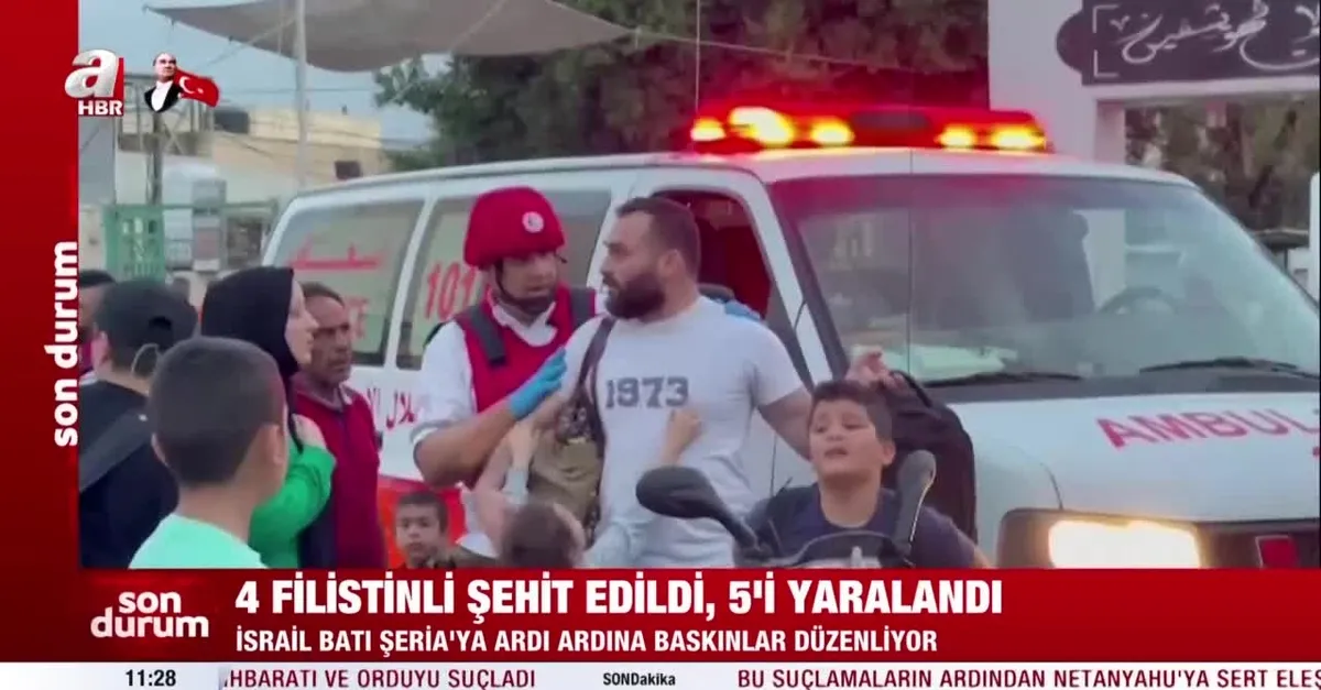 Katil İsrail’den Batı Şeria’ya ardı ardına baskınlar! 4 Filistinli şehit edildi