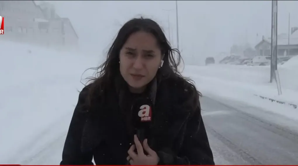 Kayseri’de kar ve tipi! A Haber bölgede