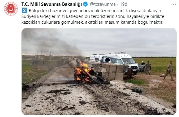 Son dakika: MSB’den Suriye’nin Azez ve Bab ilçelerinde düzenlenen terör saldırılarına ilişkin flaş açıklama