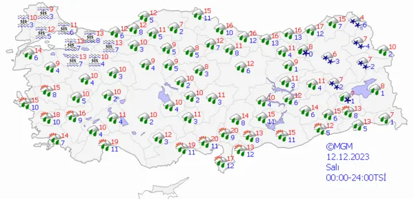 1702190046957.png Kuvvetli kar yağışı geliyor! Gece saatlerine dikkat! Meteoroloji'den o şehirler için son dakika uyarısı... - 7