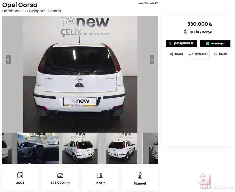 Uyguna İkinci el araç satışı yapıyor! Fiyatlar 230 bin TL’den başlıyor! Fiat, Volkswagen, Hyundai, Peugeot, Renault, Ford, Citroen mollerinin fiyatı ne kadar? 9