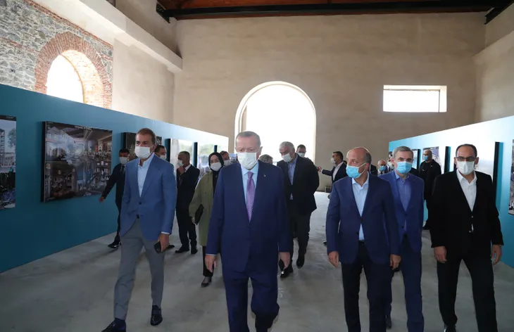 Son dakika: Başkan Erdoğan Kadın Müzesi inşaatında incelemelerde bulundu