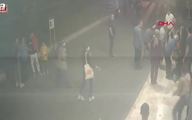 Hastanedeki dehşet anları kamerada