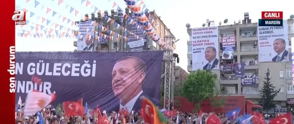 Başkan Recep Tayyip Erdoğan’dan AK Parti Mardin Mitingi’nde kritik açıklamalar: HDP'ye ülkemizi böldürtmeyeceğiz! - 1