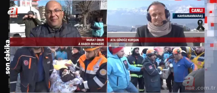 Yüzyılın deprem felaketinde peş peşe MUCİZE haberleri! A Haber ekipleri görüntüledi 25