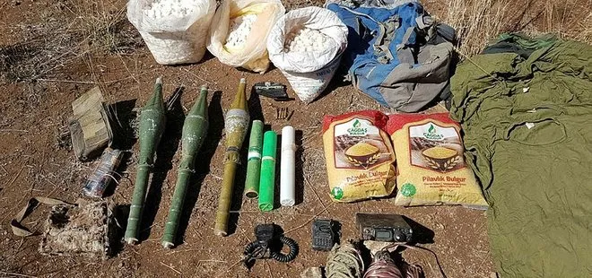 Van’da PKK’ya ait roketatar mühimmatı ve yaşam malzemeleri ele geçirildi