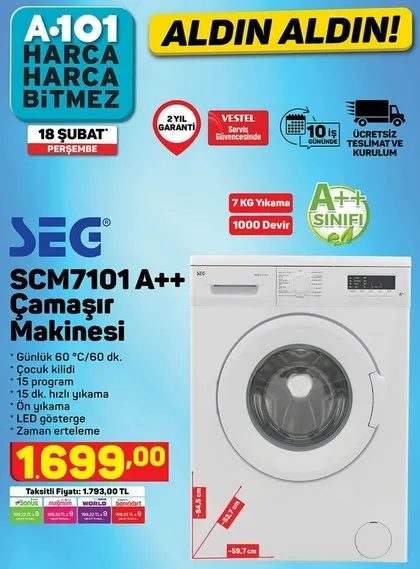 A101’de bu hafta neler var? A101 18 Şubat 2021 aktüel ürünler kataloğu sürprizlerle dolu! İşte güncel liste