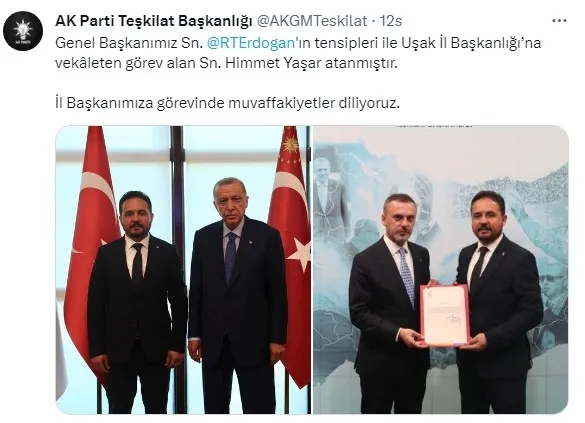 AK Parti'de 7 il başkanlığına atama - 3