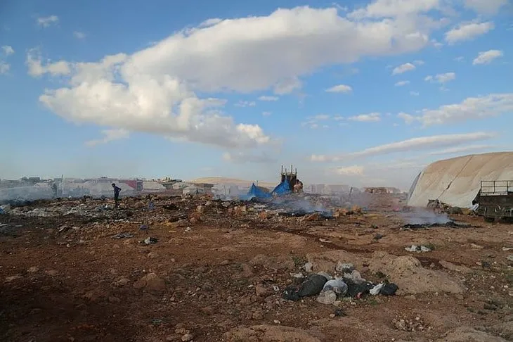 İdlib’te çadır kentte saldırı