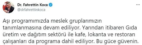 Son dakika: Sağlık Bakanı Fahrettin Koca açıkladı! Aşılamada yeni hamle... - 1
