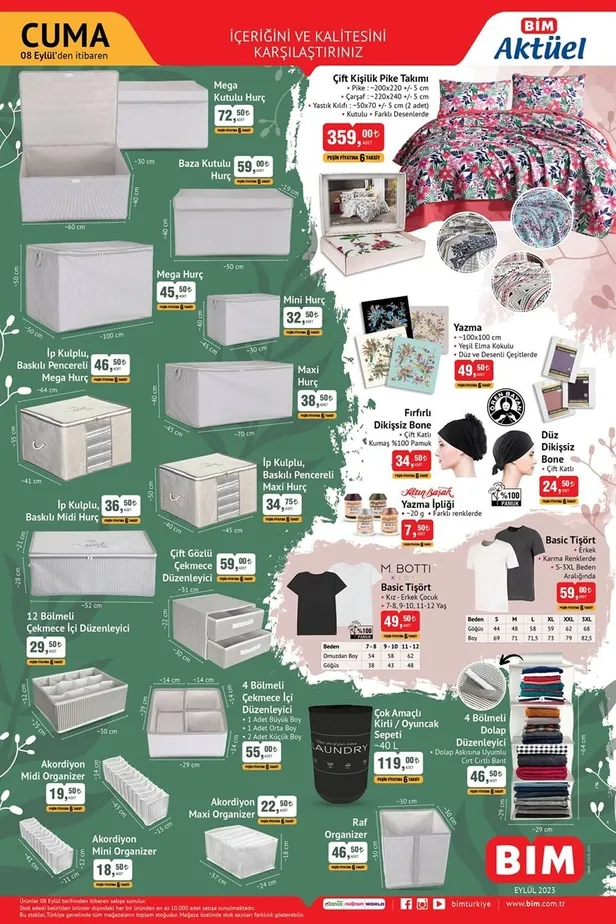 BİM aktüel ürünler kataloğu 8 Eylül 2023! Haftaya BİM’e 7,5 L airfryer ve elektrikli düdüklü tencere geliyor