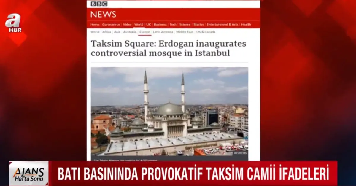 Taksim Camii açıldı Batı basını karıştı