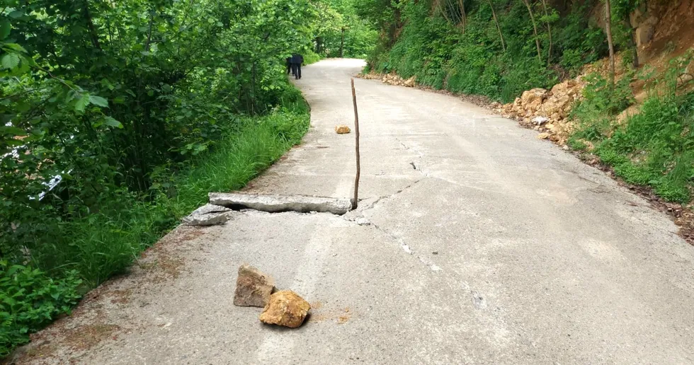 Giresun'da heyelan nedeniyle 33 ev tedbir amaçlı boşaltıldı - 4