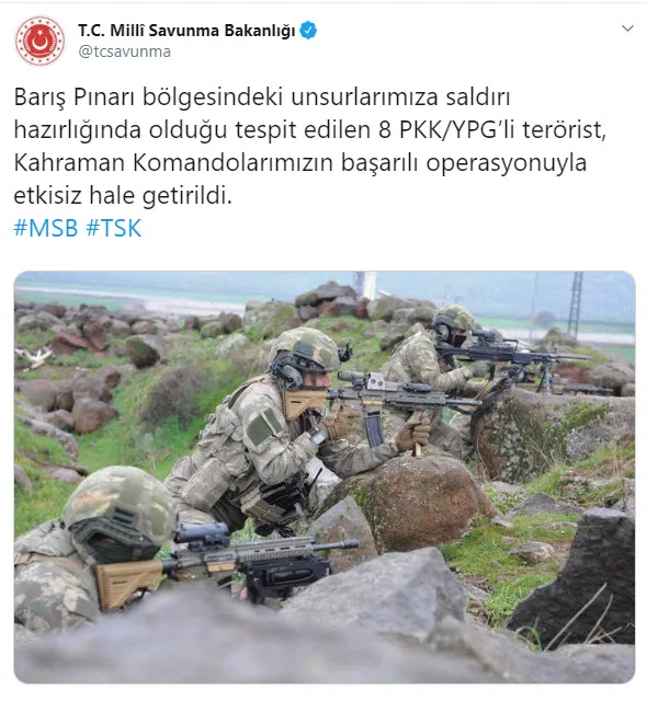 Son dakika: Saldırı hazırlığındaki 8 terörist etkisiz hale getirildi - 1
