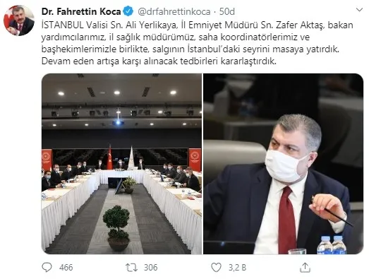 Sağlık Bakanı Fahrettin Koca: İstanbul’da vaka sayısı Türkiye genelinin %40’ına ulaştı - 2