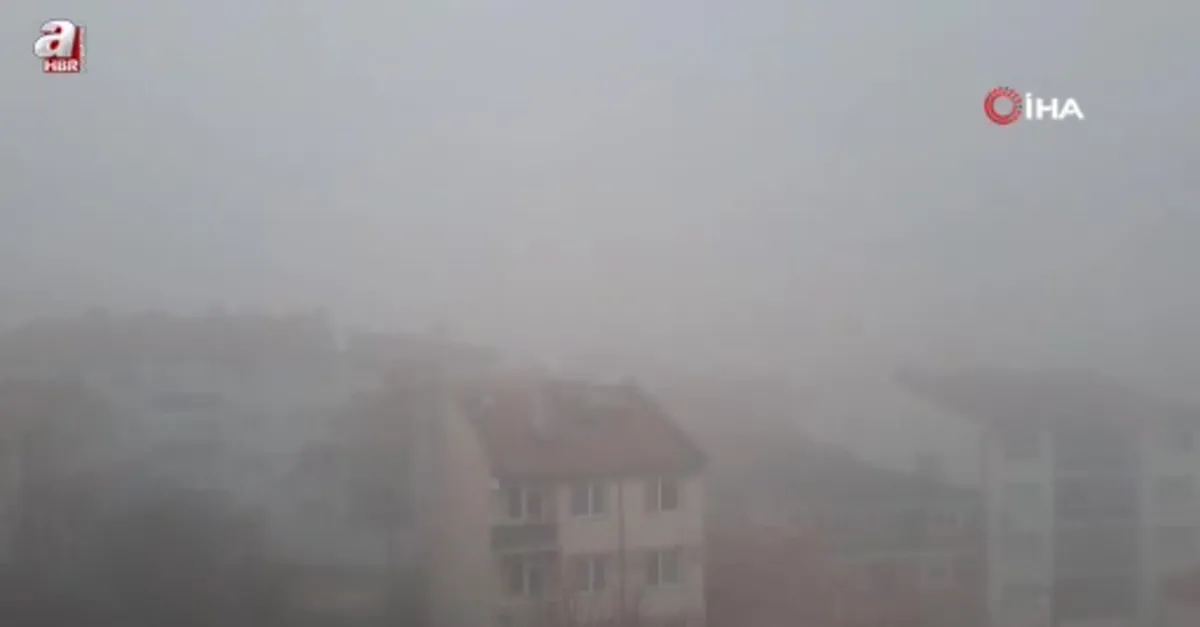 Edirne'yi sis kapladı