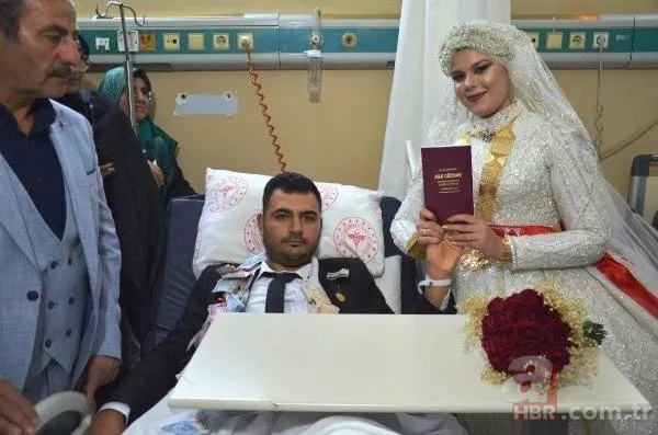 Hastanede evlendiler! Hasta yatağında takı töreni bile düzenlendi 4