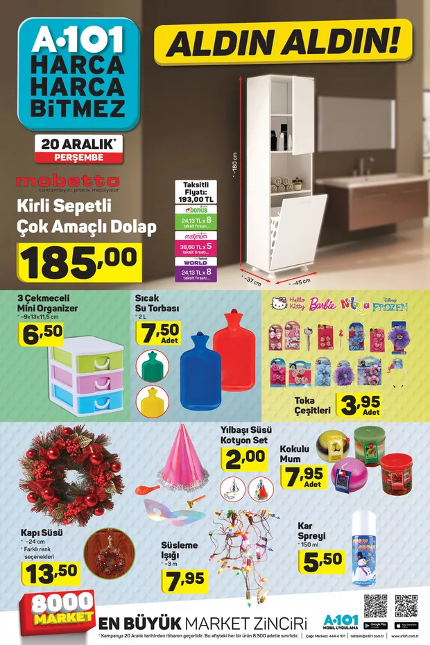 A101 aktüel ürünler kataloğu yayınlandı! 20 Aralık A101 aktüel ürünleri neler? A101 perşembe ürünleri - 5