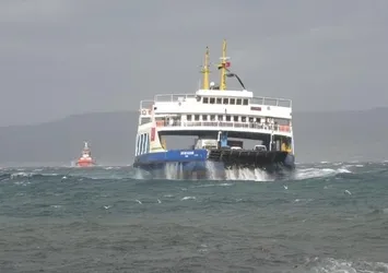 Güney Marmara'da feribot seferlerine olumsuz hava engeli