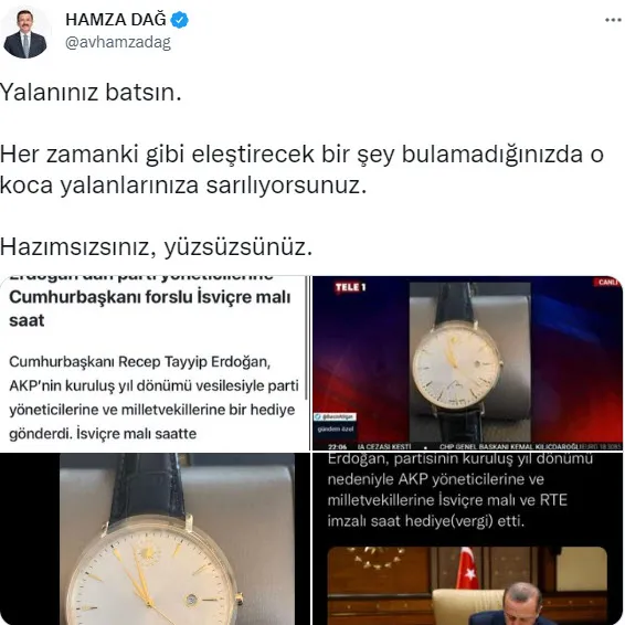 Sözcü Gazetesi ve Tele 1'in Başkan Erdoğan hakkındaki yalan haberine sert tepki! "İsviçre saati hediye etti" skandalı - 5