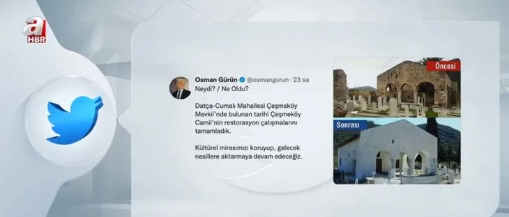 Muğla Belediyesi’nin cami restorasyonu tepki çekti! Datça’daki Çeşmeköy Camii’nin son hali şoke etti