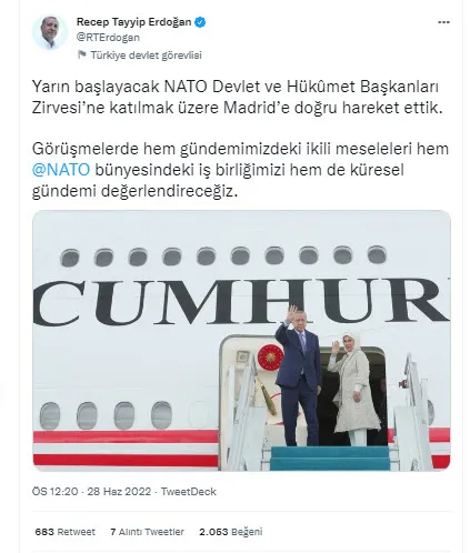 Son dakika: Başkan Erdoğan’dan NATO Zirvesi öncesi önemli açıklamalar
