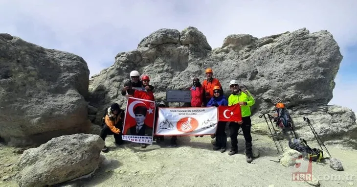 İran’ın en yüksek dağında Türk Bayrağı dalgalandı