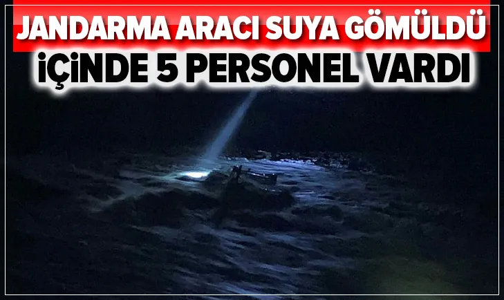 Giresun'da sel felaketi! Jandarma aracı suya gömüldü