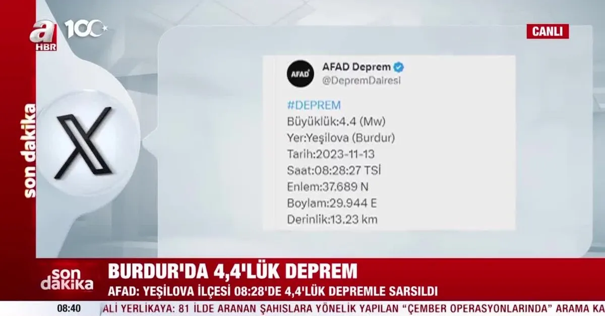 Burdur'da 4,4'luk deprem | SON DEPREMLER