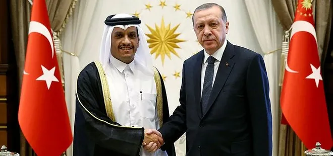 Erdoğan, Katar Dışişleri Bakanı El Sani’yi kabul etti