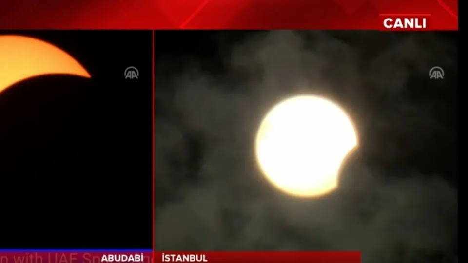 Ateş çemberi güneş tutulması! Türkiye’de en net Hakkâri’den izlendi | Video