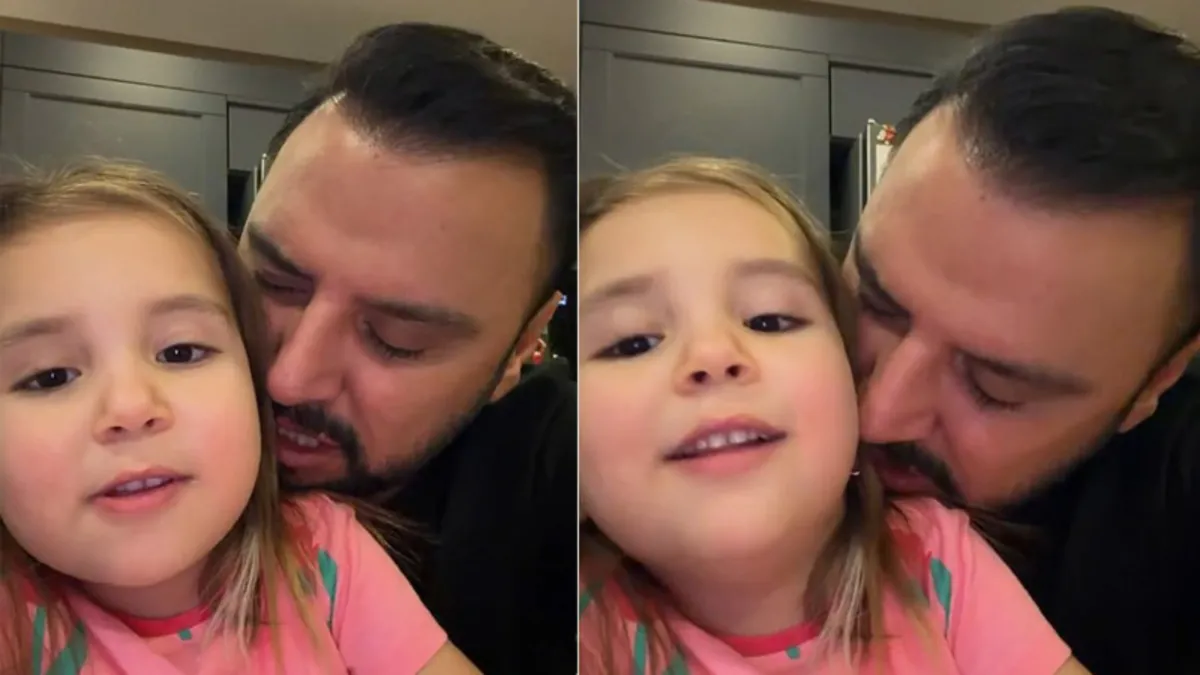 Alişan minik kızıyla Celal Karatüre'nin ilahisini okudu