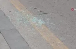 Trafikte tartıştığı şoförün camını yumrukla tuzla buz etti