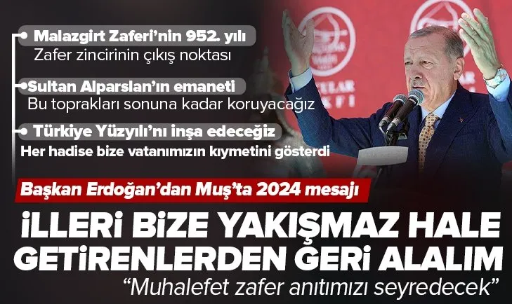 Başkan Erdoğan: İllerimizi bize yakışmaz hale getirenlerin elinden alalım