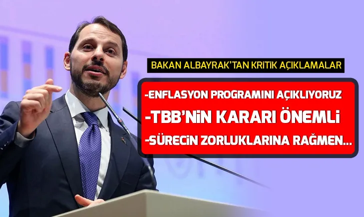 Bakan Albayrak: Enflasyonla Topyekun Mücadele programını açıklıyoruz