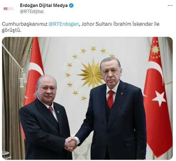 Başkan Recep Tayyip Erdoğan Johor Sultanı İskender ile görüştü - 1