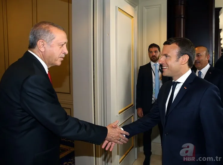 Macron, Cumhurbaşkanı Erdoğan'ı hayranlıkla izledi 2