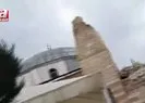 Son dakika: Niğdede şiddetli fırtına! Minare evin üzerine devrildi