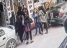 Kızların kavgası güvenlik kamerasına yansıdı