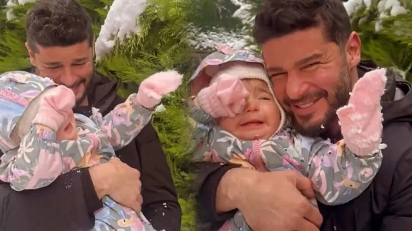 Berk Oktay'ın kızı Mira Milena sevimliliğiyle "maşallah" dedirtti